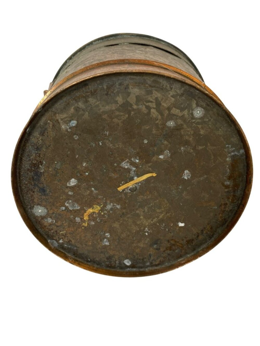 Antique Primitive Milk Cream Can Copper with Lid Vintage Rustic 7" Tall - Picture 11 of 12